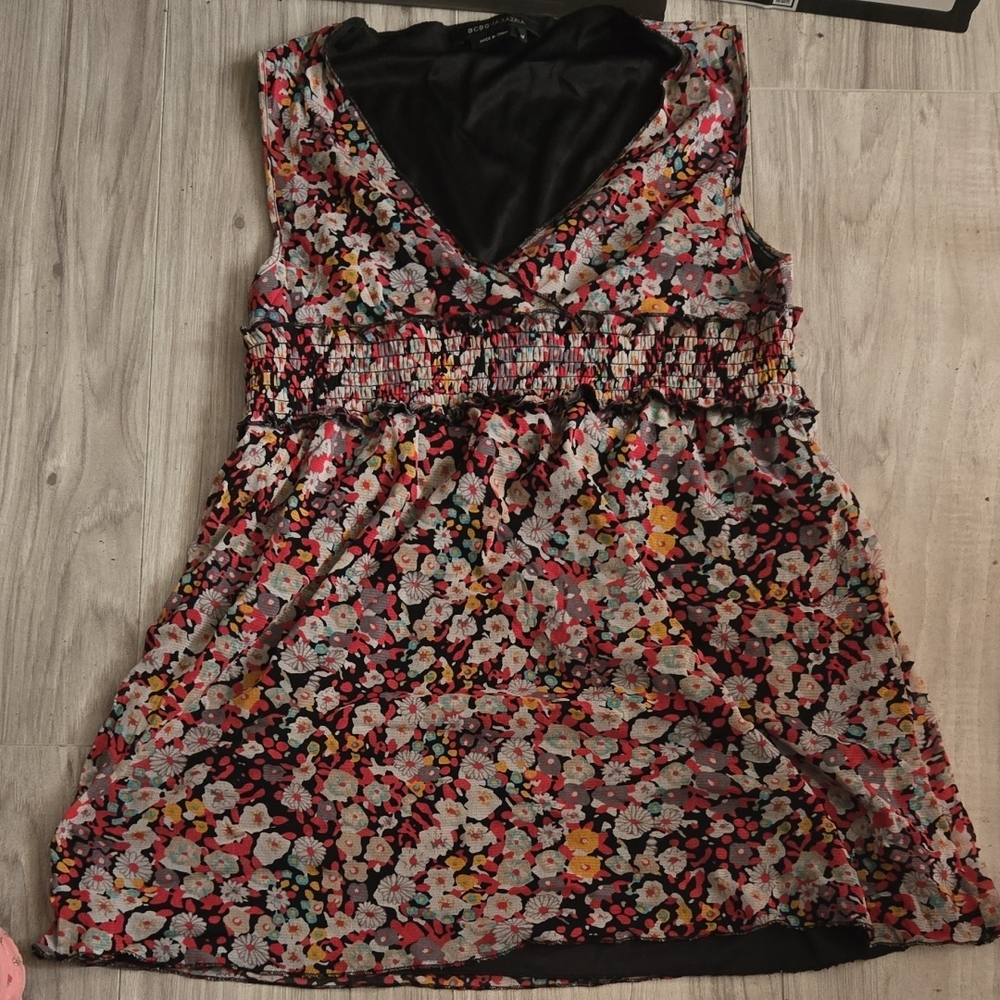 Y2k Vintage BCBGMaxAzria Floral Top Size M